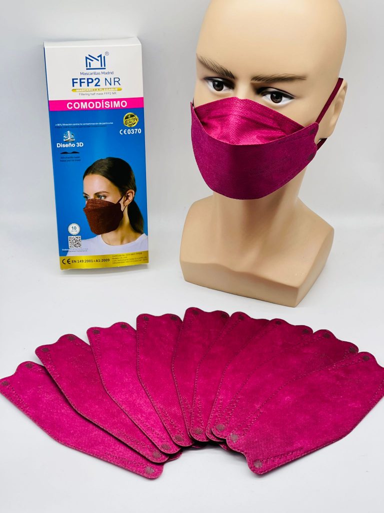Mascarilla FFP2 NR 5 capas BOCA DE PEZ COMODÍSIMO COLORES CE 0370 EN1492001 + A12009 Test Mascarilla FFP2 NR 5 capas BOCA DE PEZ COMODÍSIMO COLORES CE 0370 EN1492001 + A12009 Test